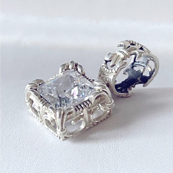 Silpada Sterling Silver 18” Chain & Silpada Uptown Fleur De Lis Pendant Necklace - Picture 6 of 10